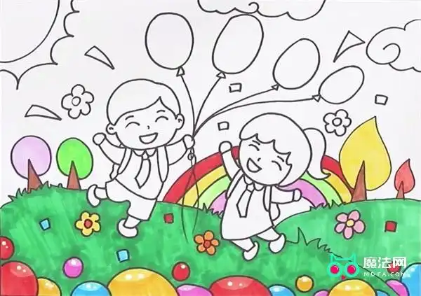 六一快乐儿童画