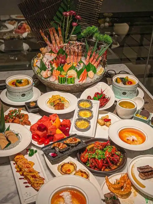 义乌高空海鲜自助餐0230077种菜品畅吃