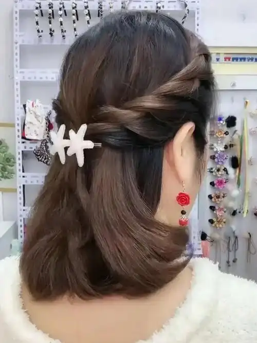 日常生活简单易学编发#简单好看的编发教程 #日常生活实用发型