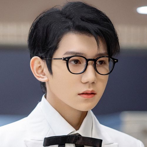 2021年新款明星王源gm同款眼镜框板材纯钛镜架圆框复古配近视眼镜