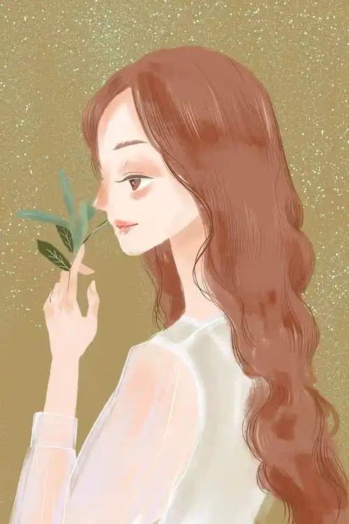 手绘女孩大头头像练习