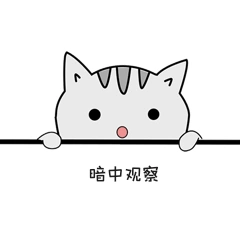 可爱猫咪暗中观察表情包