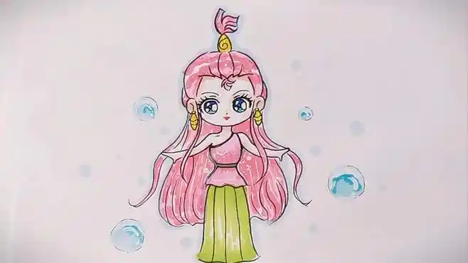 小时候总幻想自己是小龙女,今天画小龙女的简笔画送给你们-母婴亲子