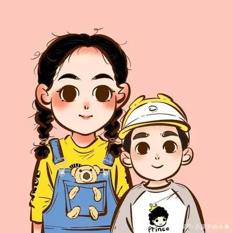 可爱的两姐弟头像图片大全可爱 女生头像图片大全 -【爱个性】