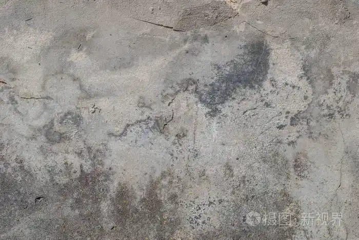 旧的破旧的墙壁作为背景, 灰色纹理