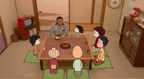 老年大叔去小丸子家吃了一顿饭