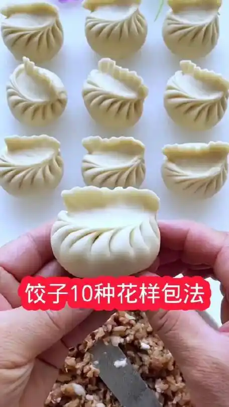饺子十种花样包法,简单易学会,饺子的花式包法#美食分享#秒懂创意的