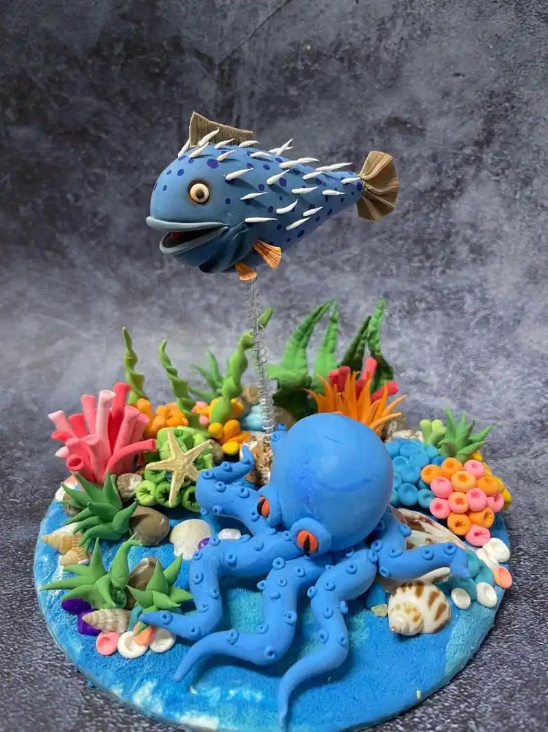 粘土海洋系列 孩子粘土作业之海洋.