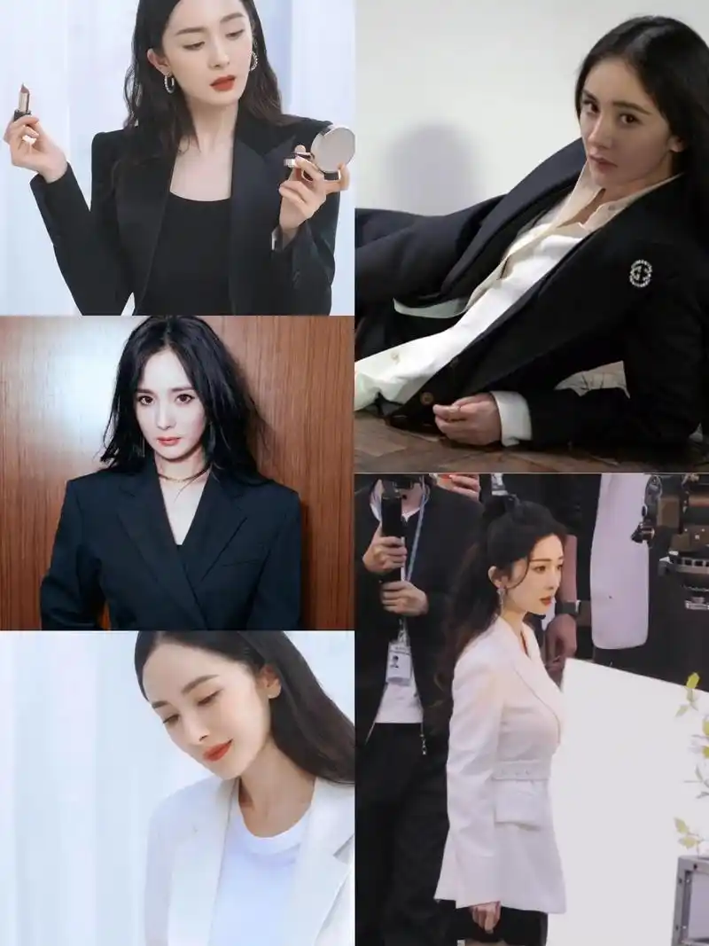 杨幂.杨幂西装合集(第二弹) #女生必看 #换装 #杨幂 # - 抖音