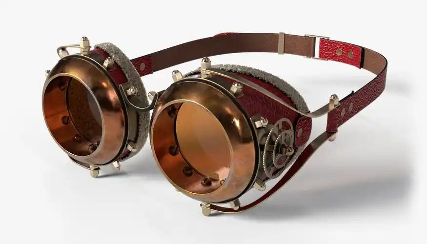 蒸汽朋克护目镜3d模型