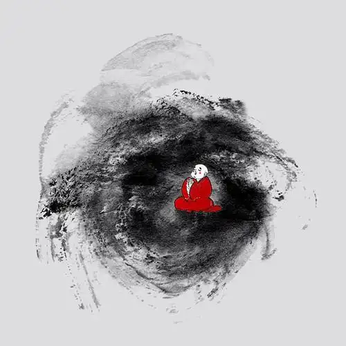 极简的泼墨禅意画作品集