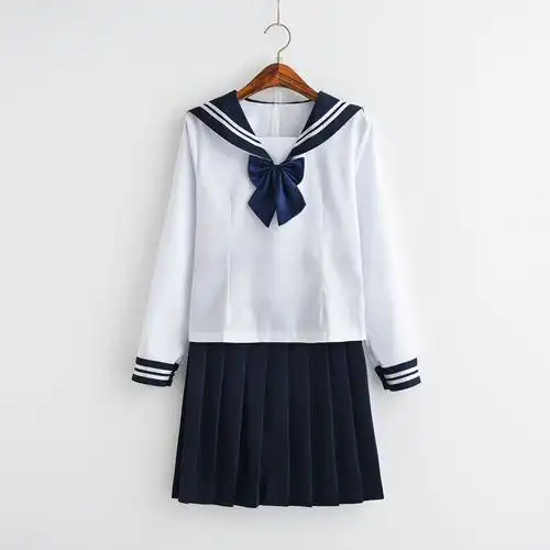 水手服春秋日系校服套装日本学院风长袖学生班服jk制服女海军cos