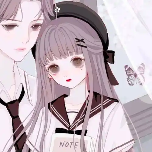 情侣头像校园青涩感情头