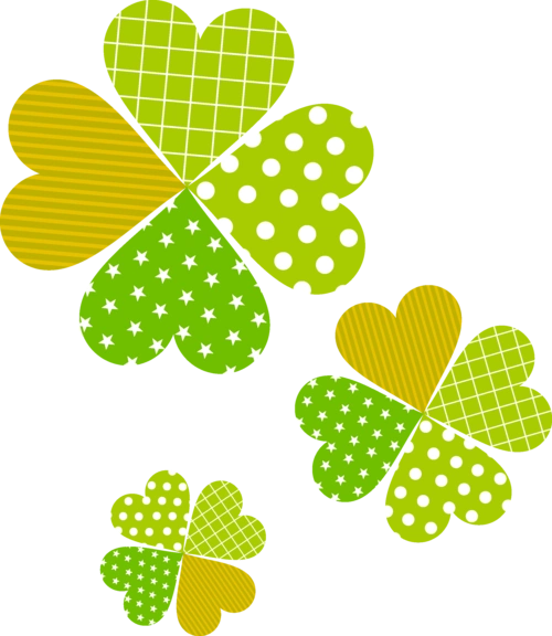 彩色四叶草图片大全