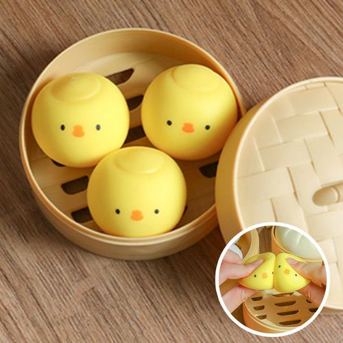 定制仿真包子玩具捏捏乐上课无聊减压整蛊解压慢回弹柔软舒适手感一笼