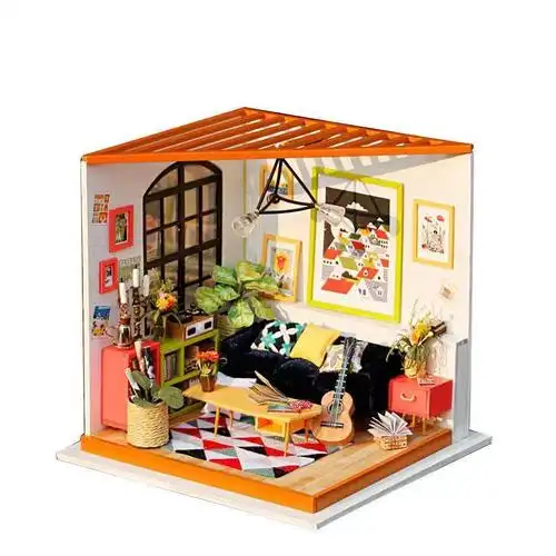 定制diy小屋家居摆件模型手工玩具女生礼物生日礼物3d建筑拼装dg106