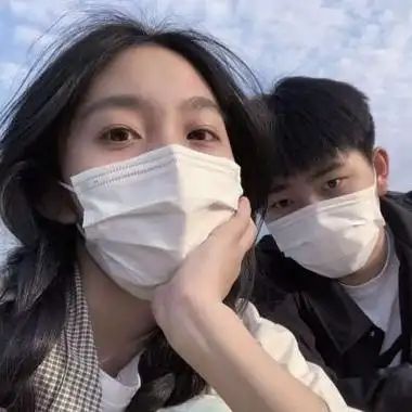 双人情侣头像超甜两张真人两双眼睛看一个未来