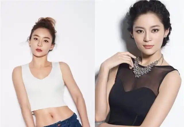 袁姗姗和王媛可,没想到袁姗姗这么特别的脸都能撞,她和王媛可长得太像