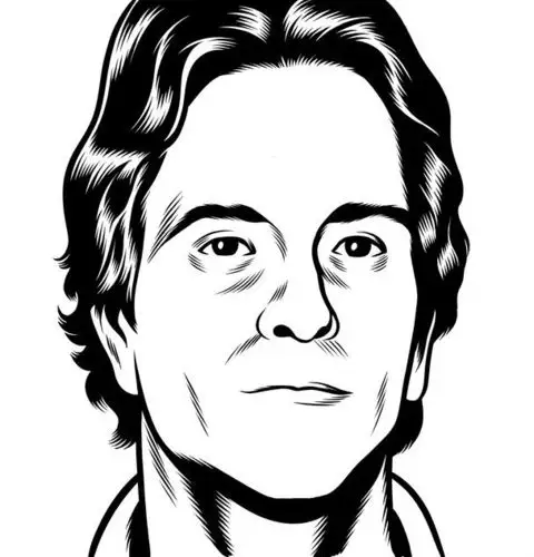 charles burns黑白人物肖像插画(8) - 设计之家