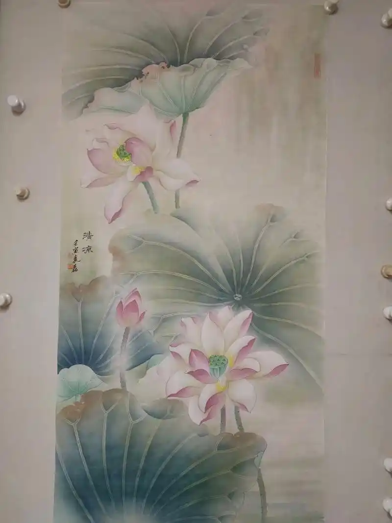 佛前一朵莲 #鹦鹉 #佛心菩提 #阿弥陀佛 #国画 #工笔 - 抖音