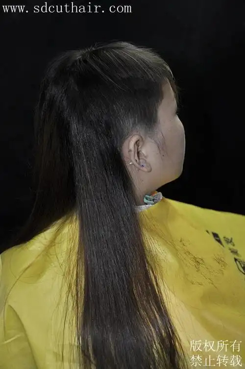 姑娘披肩长发剃成板寸-深度007#(5) 剃刮_中国长发