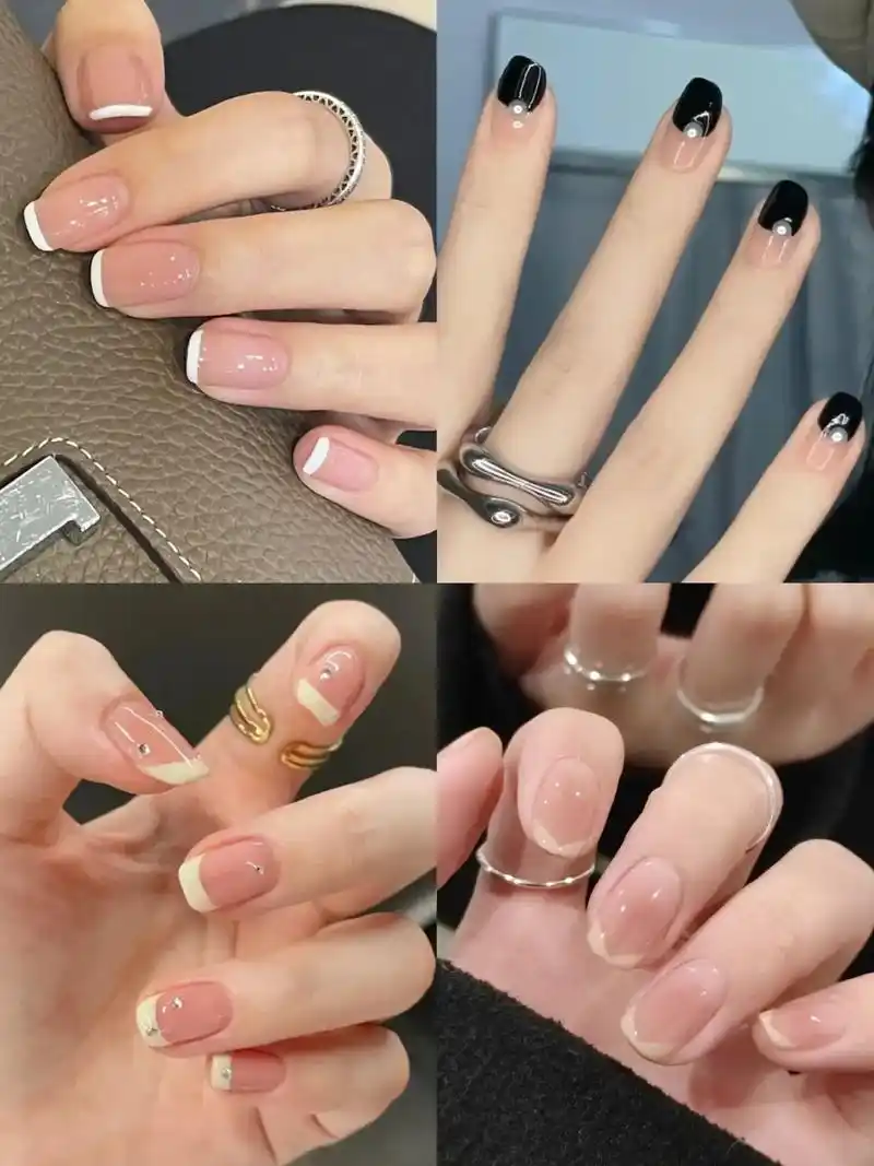 谁说短指甲不能拥有好看的美甲的!这些款低 - 抖音