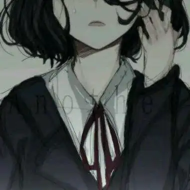 伤感动漫头像女生哭泣绝望心碎二次元qq头像