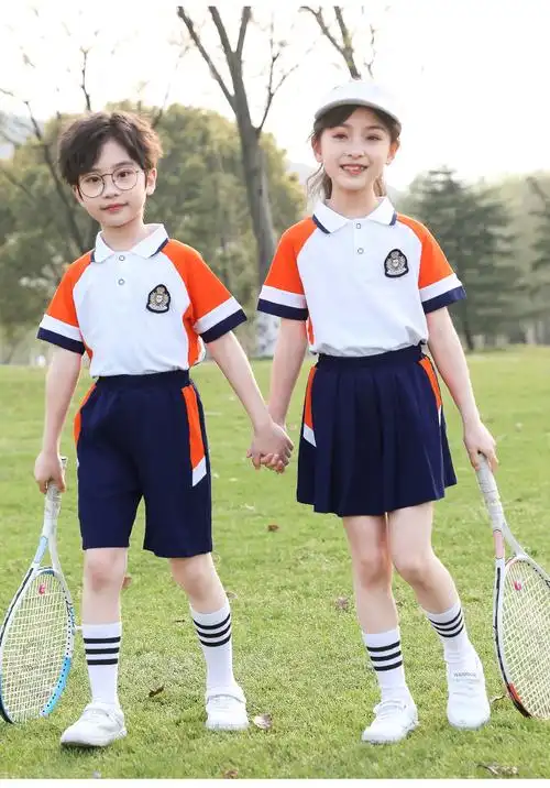 幼儿园园服夏装运动风儿童一二年级班服套装英伦毕业季小学生校服