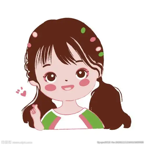 女孩比心设计图__动漫人物_动漫动画_设计图库_昵图网nipic.com