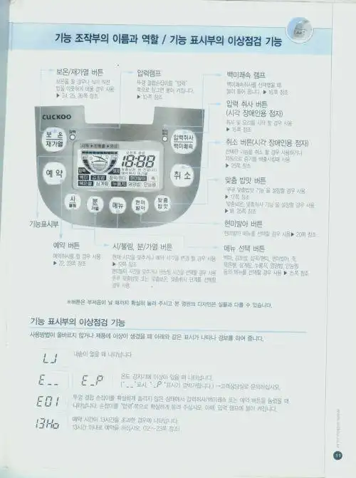 朋友的韩国cuckoo(福库)电饭煲crp-fo615fi 型号型号的电饭锅,说明书