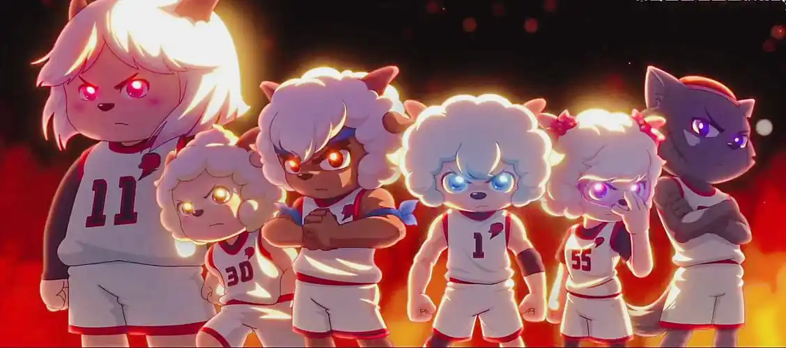 来自青青草原的守护者队全员亮相,虽然有点遗憾《筐出胜利》里的人气