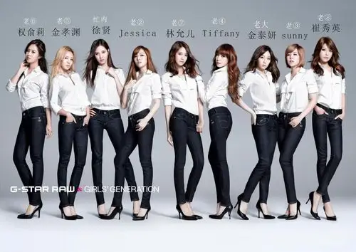 谁能告诉我少女时代她们的具体名字,对应gee的mtv里面3分50秒,从左的