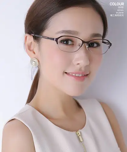 新款seiko精工优雅知性超轻轻纯女士近视近视眼眼镜架