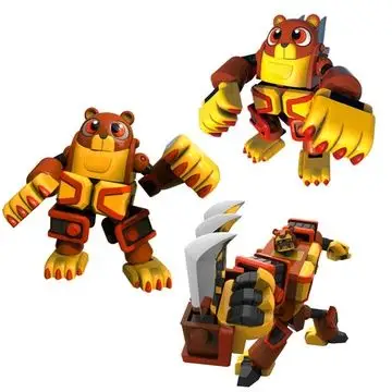 灵动创想 快乐酷宝益智变形玩具 蛙王酷宝(熊王酷宝7507)