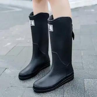 鞋靴>时尚女鞋>雨鞋/雨靴>aignesa>aignesa日系高筒雨鞋女款时尚外穿