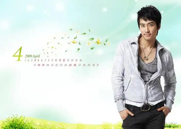 资料图片众韩星4月精美壁纸曝光宋承宪魅力有型