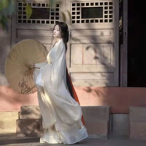 乔骏晟魏晋风汉服女广袖流仙裙夏天轻薄古装仙气古风霸气超仙清冷全套