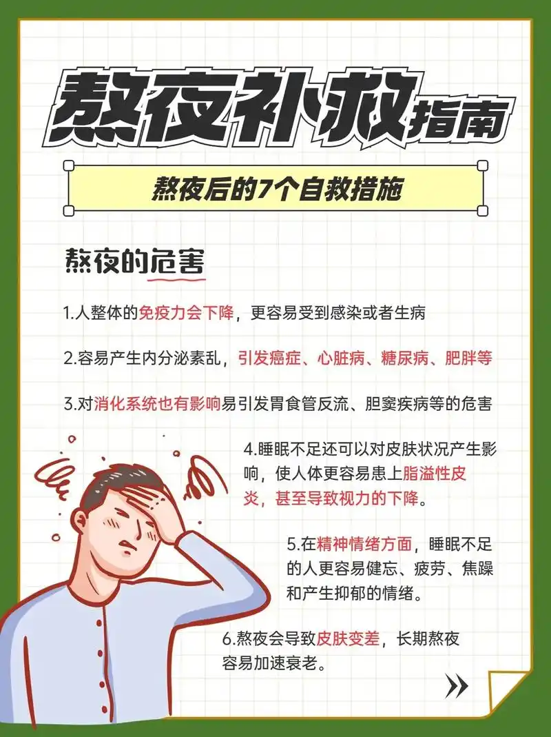 熬夜党必看6015熬夜危害多,熬夜后该怎么补.