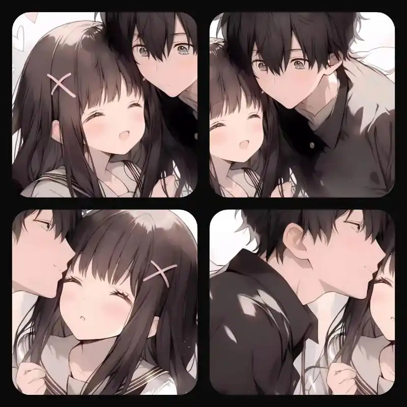 千反田爱瑠和折木奉太郎来啦#冰菓#情侣头像 #优质头像 #艾 - 抖音