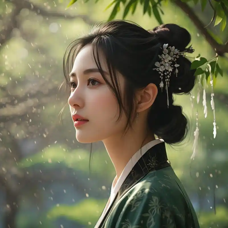 9369♀15真人风女生侧颜头像,绝美收藏99 分享一组超美的真人