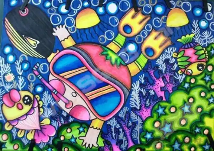 海底世界儿童绘画一等奖作品大全