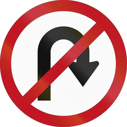 禁止转弯_全景网