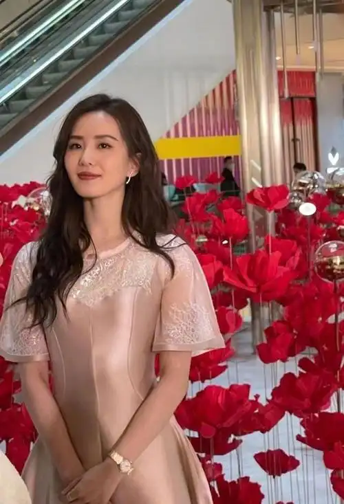 粉色长裙温婉动人,生图比精修图还美|刘诗诗|图比|修图_新浪新闻