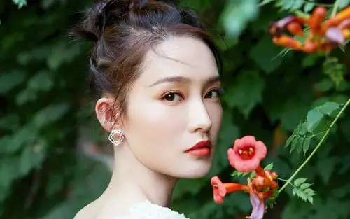 李沁薄纱裙唯美写真桌面壁纸