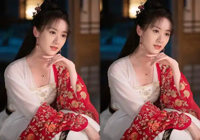 落花时节又逢君袁冰妍造型合集浅粉纱衣很灵动红色婚服惊艳