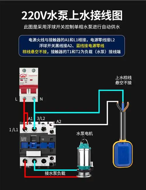 厂家供应3米全自动水泵电缆式浮球开关液位控制器水塔水箱