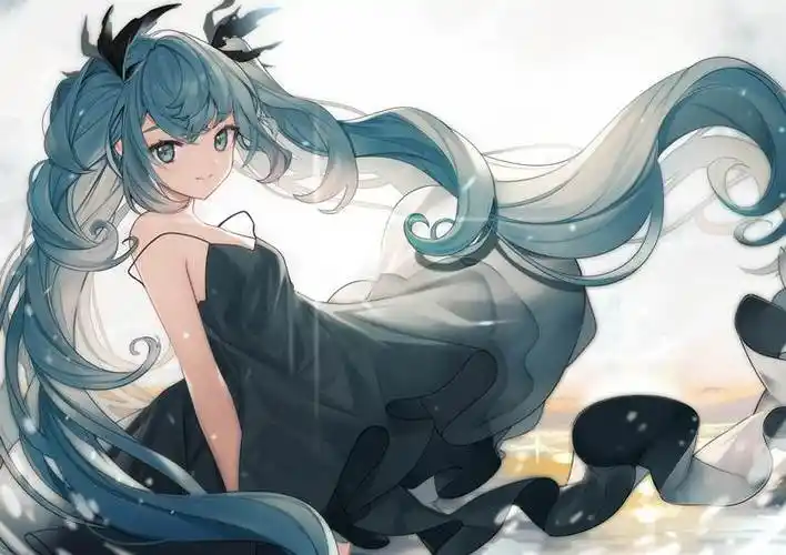 深海少女|スピネルクランヴァイス的初音未来壁纸插画图片