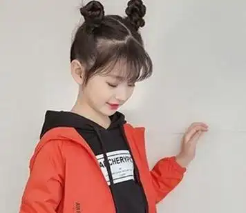 儿童两个丸子头的扎法效果图 示范儿童可爱丸子头如何扎(3)_儿童发型