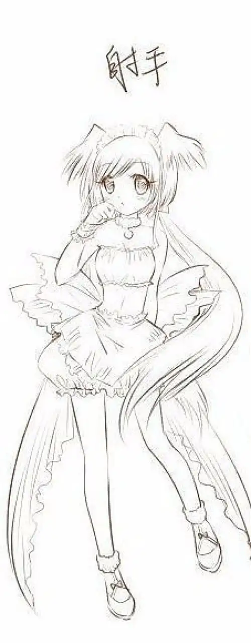 谁有手绘十二星座动漫少女图,要清楚的,像这个样子.