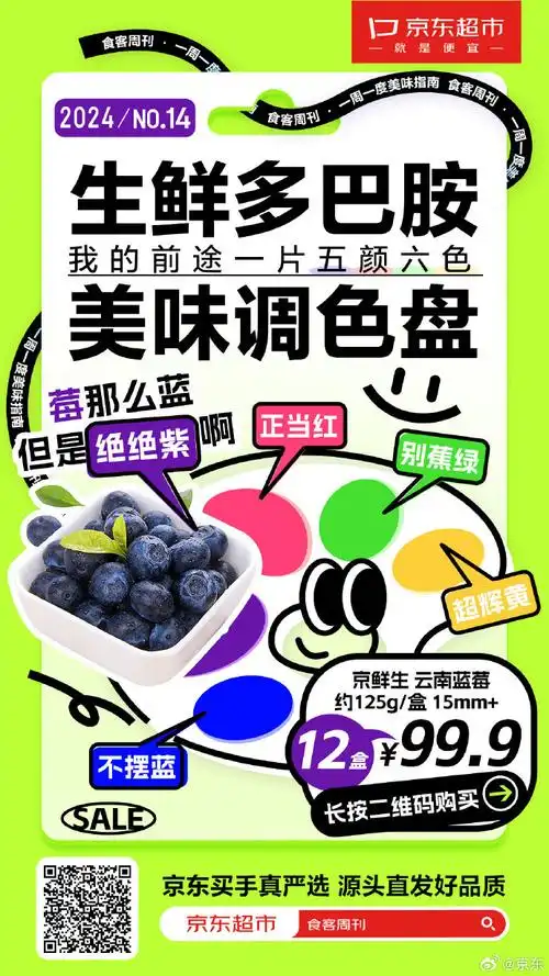 美味调色盘  ┊客┊颜色绝绝紫,味道绝绝子  ┊周┊应季云南蓝莓12盒